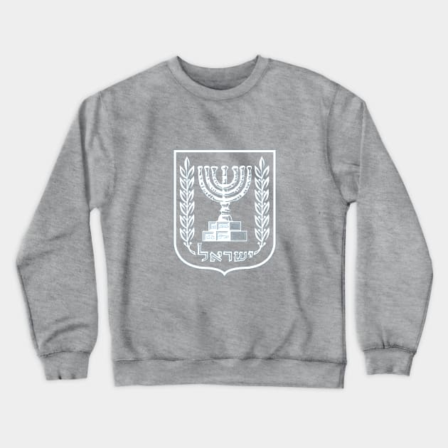 Emblem of the State of Isral Crewneck Sweatshirt by EphemeraKiosk